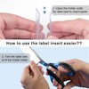30pcs Plastic Shelf Label Holder, Clear Shelf Label Holder Wood