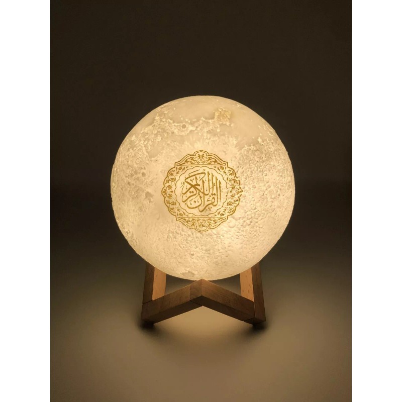 Moon Quran Speaker w/ Remote, includes 18 Reciters, 25 Translations,