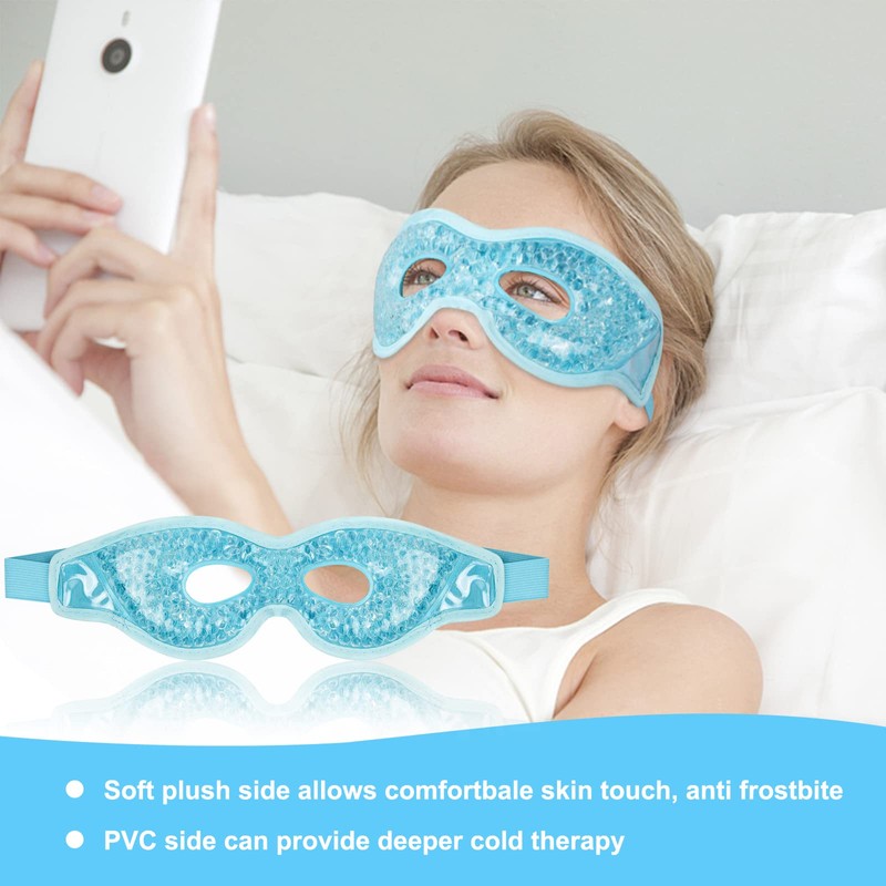Doryum Cooling Eye Mask, Reusable Gel Eye Mask with Eye
