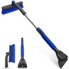 SEAAES 33 Inch Snow Brush and Ice Scraper for Car