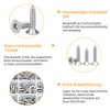 VIGRUE 360-Piece Stainless Steel Screws Set M3 M3.5 M4 M5,
