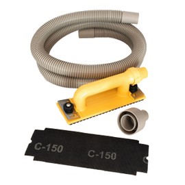 Hyde Tools 09165 Dust-Free Drywall Vacuum Hand Sander with 6-Foot Hose