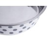 Petface Grey and White Spots Deli Dog Bowl, 14 cm