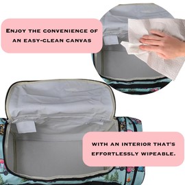 NGIL Canvas 20" inch Duffle Bag (Happy Glamper-Black)