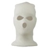 Ski Mask with Three Holes - White OSFM