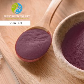 Prescribed For Life Prune Powder 4:1, Dried Plums Supplement Rich in Vitamins and Antioxidants, High Fiber Superfood Powder for Capsules, Smoothies, and Baking (113g)