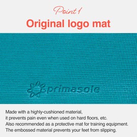 Primasole Yoga Mat with Carry Strap for Yoga Pilates Fitness and Floor Workout at Home and Gym 1/4 thick (Jango Green Color) PSS91NH004A