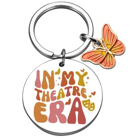 QUIHUD Theater Gifts Musical Theater Comedy Tragedy Gifts For Teen Girls Women Men Actress Theater Keychain