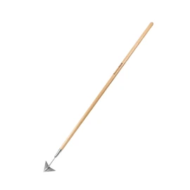Berry&Bird Triangle Hoe, 60'' Winged Weeder Garden Hoes with Long Wood Handle, Gardener Stainless Steel Warren Hoe, Garden Weeder Hoe Tool for Quickly Weeding, Edging and Gardening Tools