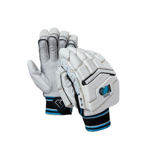 Gunn & Moore GM Cricket Batting Gloves | Diamond Original | Engineered Offset Finger Splits | Calf Leather Palm | Adult Right Handed | Approx Weight per Pair 370 g