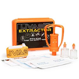 LIVABIT First Aid Safety Tool F.A.S.T. Kit Emergency Venom Extractor Snake Bite and Sting Suction Pump