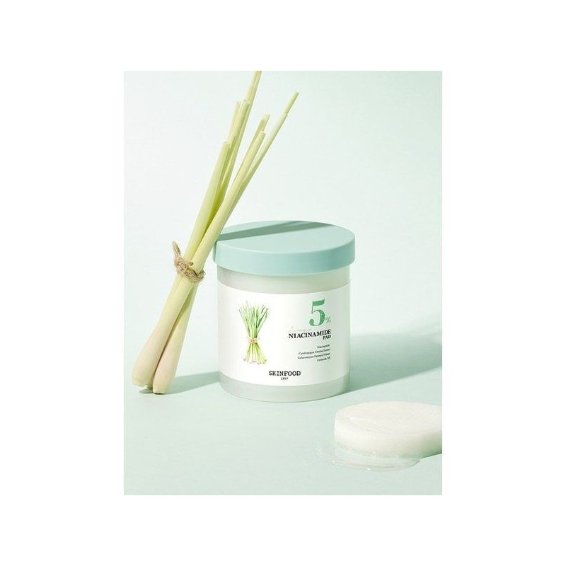SKINFOOD [Sensitivity/Origin Pad] Lemongrass Niacinamide 5 Pads, 60 sheets /