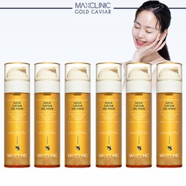 Max Clinic Gold Caviar Oil Foam 110g 6 bottles / 맥스클리닉 골드캐비어 오일폼 본품 110g 6병