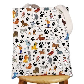 G2TUP Dogs Tote Bag Cartoon Puppy Themed Gifts Dog Lover Gifts Puppy Shoulder Bag (Many Animal)