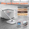 INWEJIA Spin Mop and Bucket Set with Self Separation Dirty