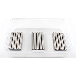 eivvia 15pcs 5mm x 40mm 304 Stainless Steel Cylinder Slightly,Dowel Pin，Wood Bunk Bed Dowel ，Pins Shelf Pegs.