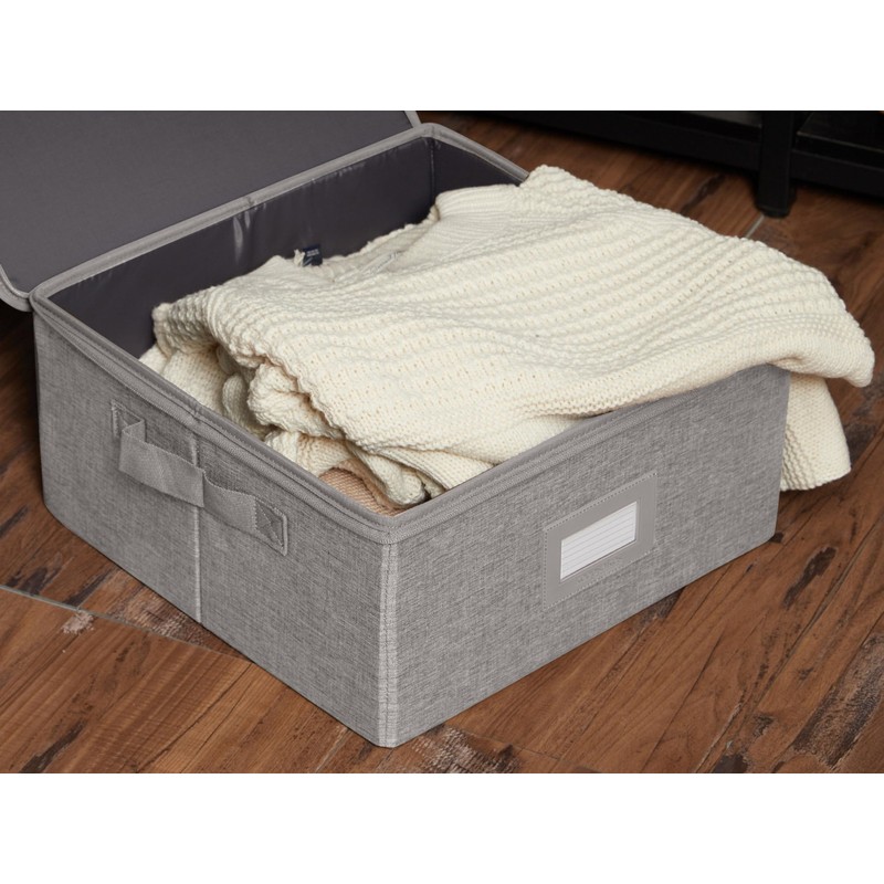 Covermates Keepsakes Zip-Top Storage Box Set, 3 Pack Heavy Duty