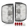 CNNELL Rear Tail Light Assembly Clear Euro Compatible With 2016-2019