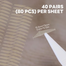 1200 Pairs Double Eyelid Stickers Breathable Invisible Eyelid Lifter Strips Natural Self-Adhesive One Side Sticky Eye LidTapes, Perfect for Droopy Hooded Uneven or Mono-eyelids