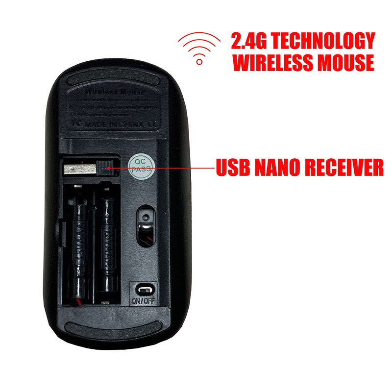 2.4G Wireless Mouse with Cute Pattern Design for All Laptops