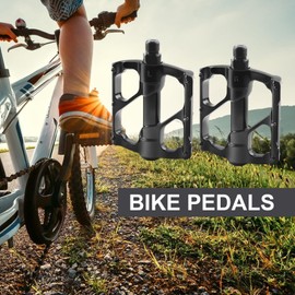 Bikes Pedals - Mountain Bikes Pedals Flat - Dustproof Aluminum Alloy Metal Bikes Pedals for Road Bikes, Kids & Adults