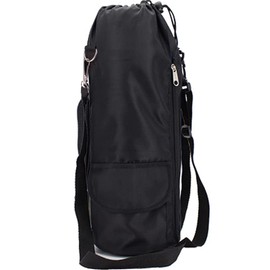 YUYAKESHI Water Bottle Cover, Water Bottle Case, Holder, PET Bottle Cover, 24.7 - 16.9 fl oz (700 - 5000 ml), Various Sizes, Includes Pockets, Shoulder Bag, Oxford Cloth, Camping, Shoulder Belt, For Work or School, Large Capacity (Black No. 7 [7 x 18 cm]