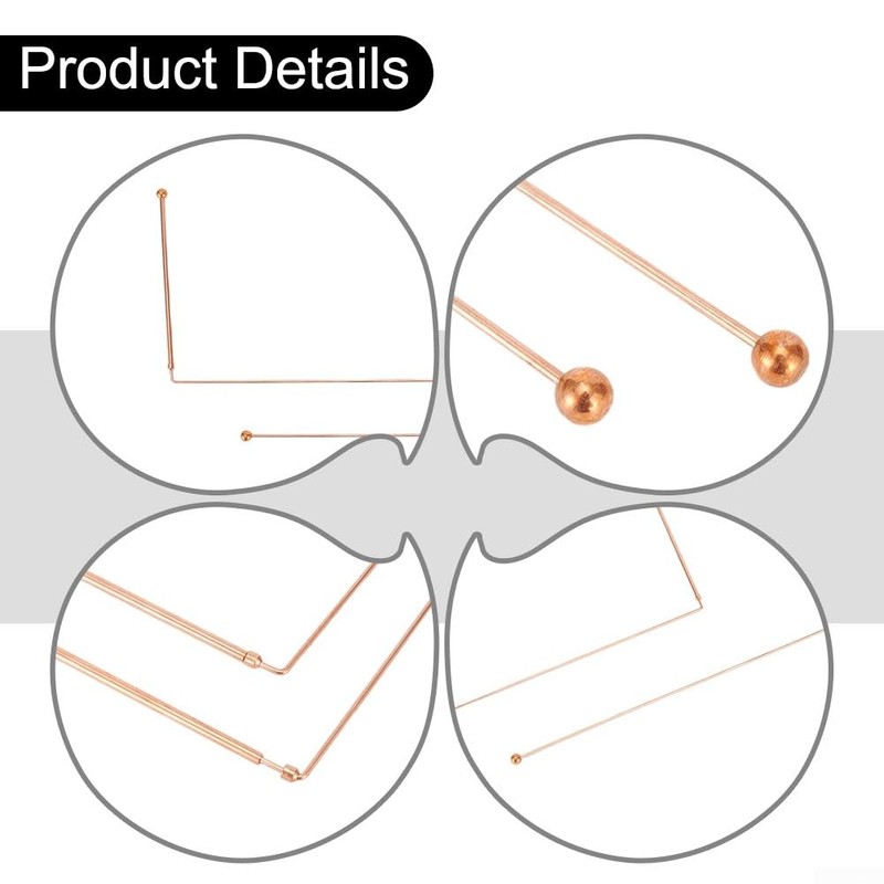 Copper Rods, Retractable 99.9% Copper Diving Rods, Probe Rod, Measuring