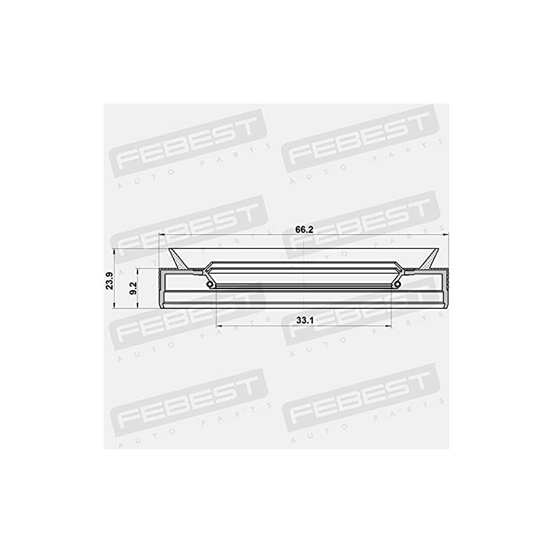 Febest 95PEY-34660924C Shaft Seal, Drive Shaft