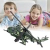 Diecast Metal Helicopter Model Sound Light Pullback Alloy Fighter Aircraft
