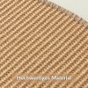 Floordirekt Stair Mats Sisal Pearl Cream Semicircular 25 x 65
