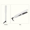 Professional Electric Hair Straightening Curling Iron DualUse Hair Straightener (White