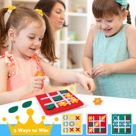 12 Pack Tic Tac Toe Mini Board Games Toys for Kids and Family, Birthday Party Favors Goodie Bag Stuffers for Kids, Bulk Gifts for Students