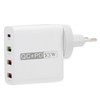 53W 4 Port Mobile Phone Charger 20W PD QC3.0 Fast