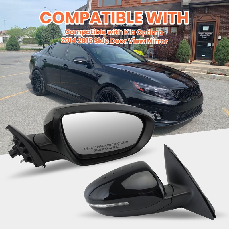 MOFOAP Passenger Side Mirror Compatible with 2014 2015 Kia Optima