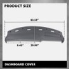 G-PLUS TPE Dash Cover Dashboard Compatible with Dodge Ram 1500