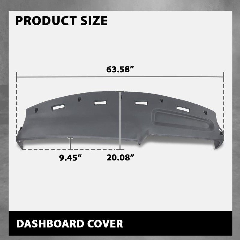 G-PLUS TPE Dash Cover Dashboard Compatible with Dodge Ram 1500