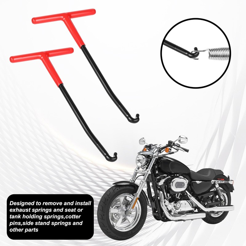 BOHUIZ Exhaust Spring Puller Tool Motorcycle Exhaust Spring Hooks, 2