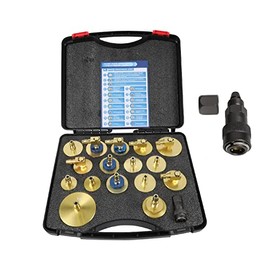 17Pcs Brake Bleeder Adapter Kit, RALBIL Brake Master Cylinder Bleeder Adapter Kit, Brake Fluid Bleeder Adapter Kit for Most Vehicles Brake Fluid Bleeding