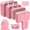 Suitcase Organiser Set, 8 Pieces Packing Cubes Travel Packaging for
