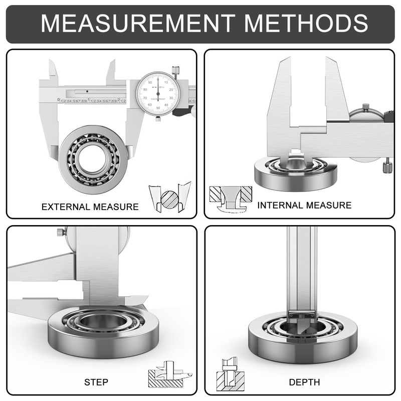 HDLNKAK Dial Caliper Shockproof Dial Caliper Precision Caliper with Watch