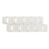 Set of 10 Square Interlocking Nail Tip Stands (White)