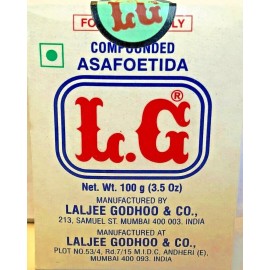 LG Hing (Asafetida) -Compounded Slab - 100g Box X Pack of 2 US Seller