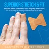 Flexible Fabric Bandages - Flex Fabric Adhesive Bandages Finger-Tip Care