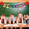 2Pcs Welcome Banner Classroom Banner Decorations, Back To School Decorations