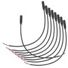 Operitacx 10pcs Mono Audio Cable with Bare Wire Open End