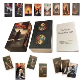 Divination Tarot Cards - Red Fairy Tarot Deck Divination Tool | Standard Tarot Deck in English, Classic Tarot Cards for Beginners and Professionals
