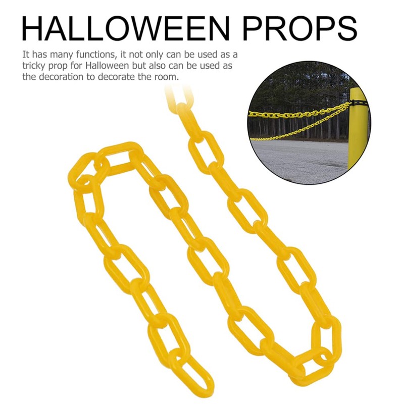 iplusmile Plastic Chain Barrier Caution Security Chain Crowd Control Decorative