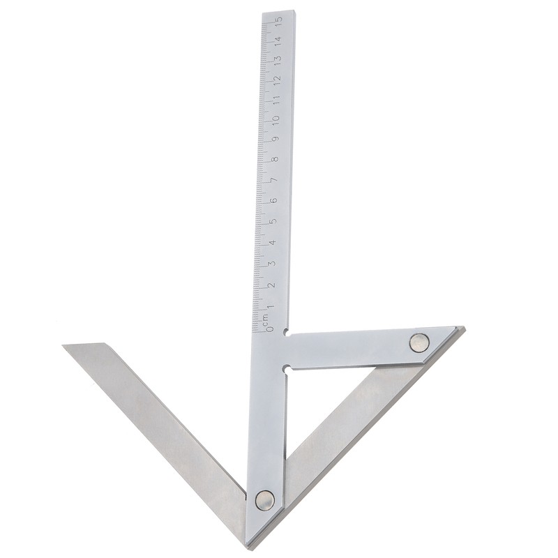 High Accuracy Center Angle Gauge Protractor Stainless Steel 45/90 Degree