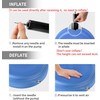 FITMIND Inflated Wobble Cushion,Dyna Disc,Circular Non-slip Texture for Comfortable Sitting,Wiggle
