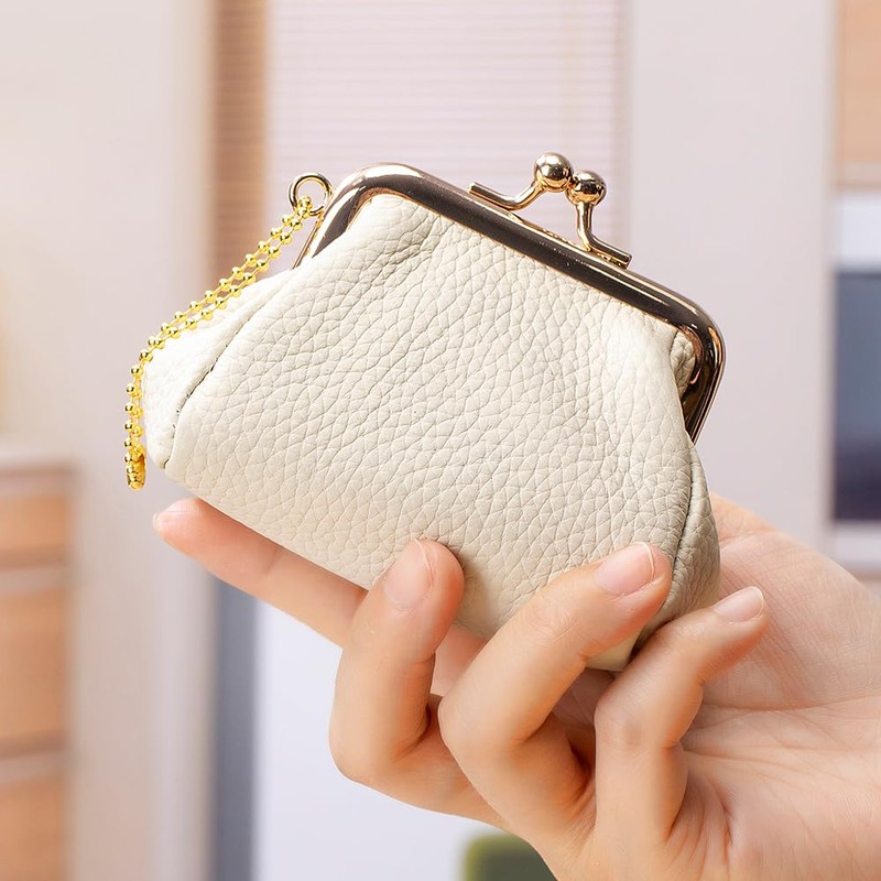 Yocipa Genuine Leather Coin Purse, Coin Purse, Women's, Mini Wallet,